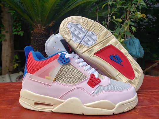 (image for) AIR JORDAN 4 Retro Pink Red Blue Men's Shoes-17